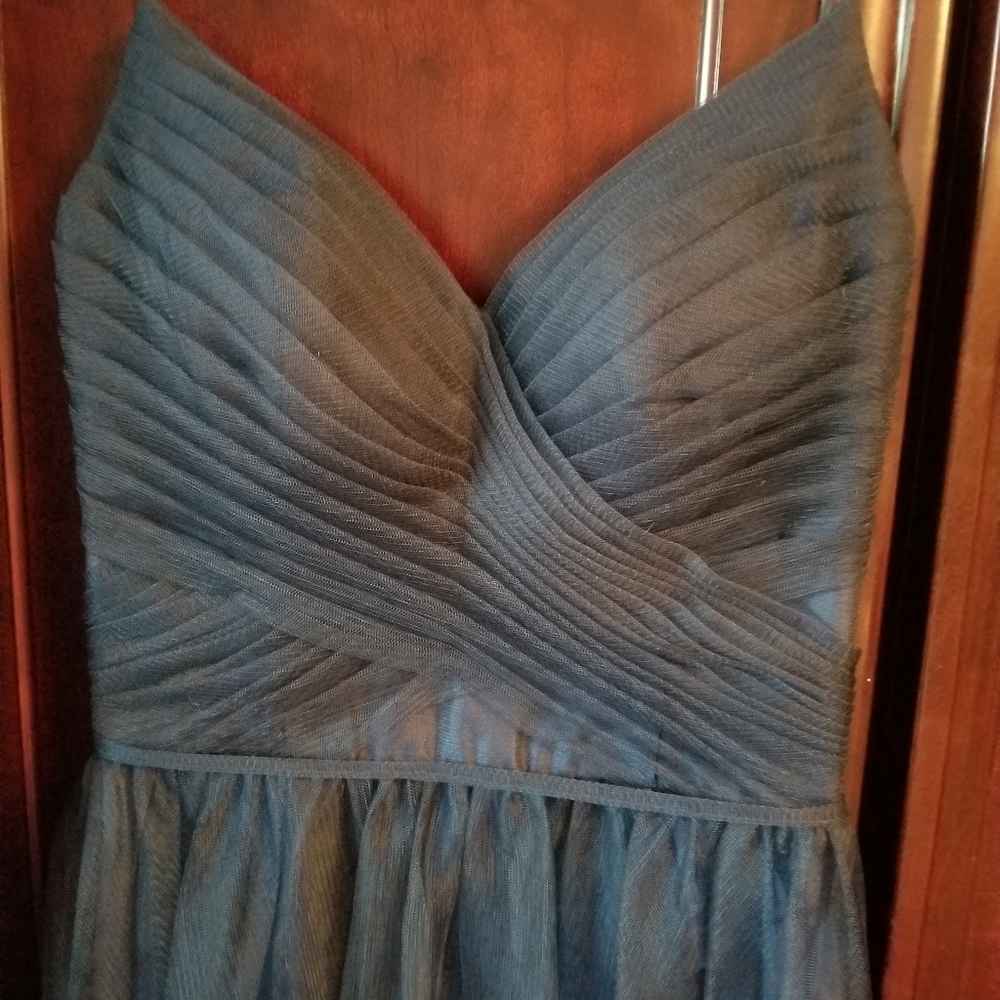 Beautiful navy pleased bodice very flattering